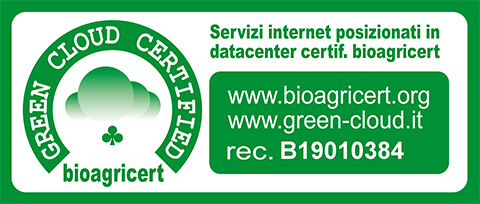 Il sito web di LegnoService&Art è posizionato su hosting green a zero emissioni Certificazione hosting green LegnoService&Art